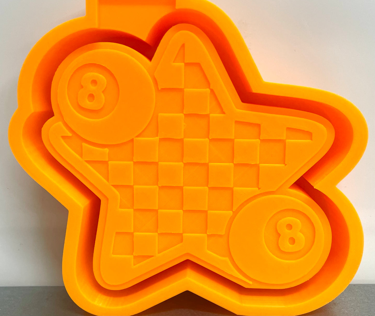 Checkered Star with 8 Balls Mold