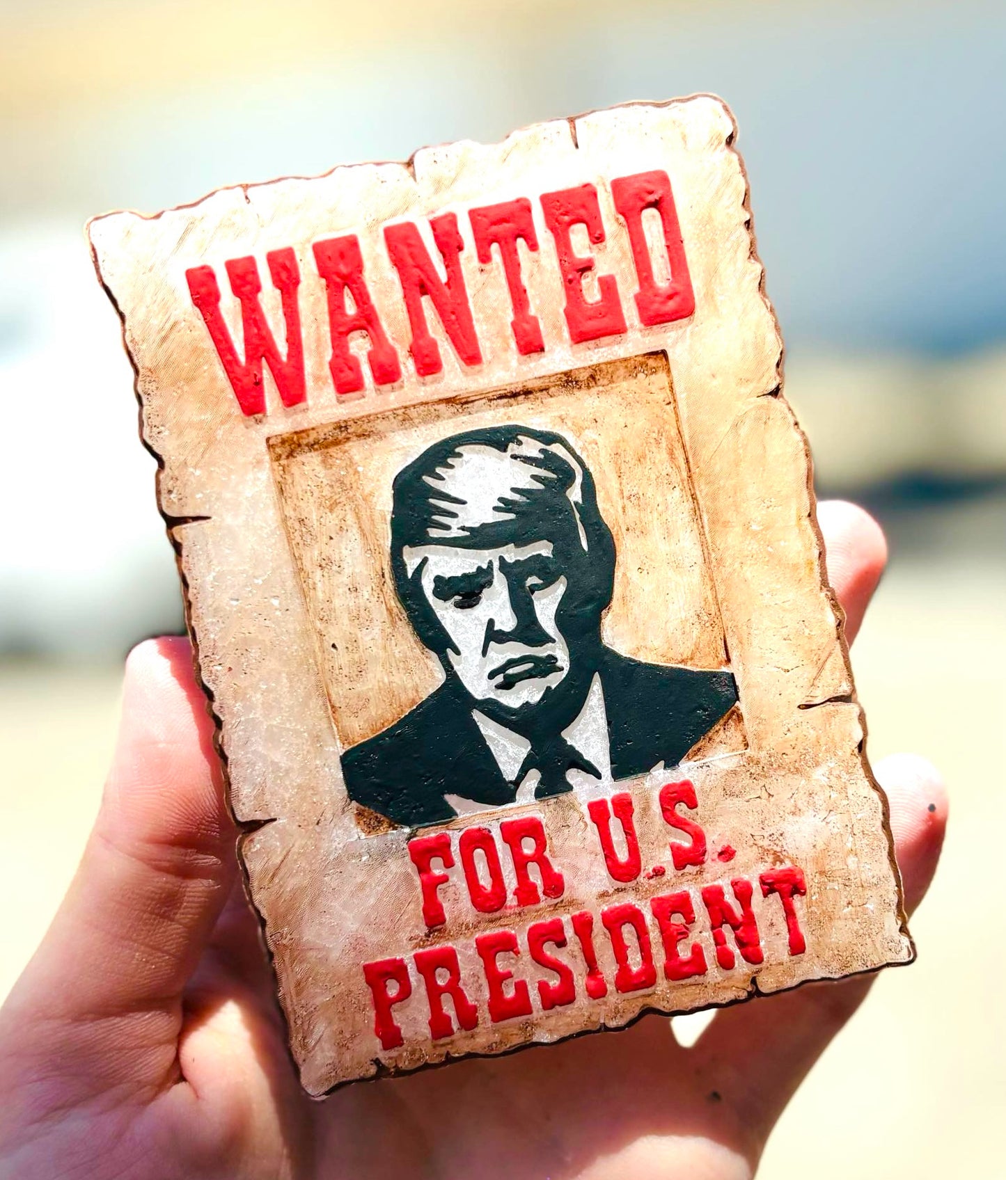 Wanted Poster Trump For President Mold