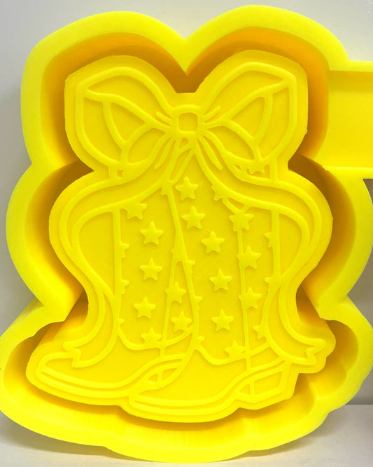 Stars & Bow Cowboy Boots Mold