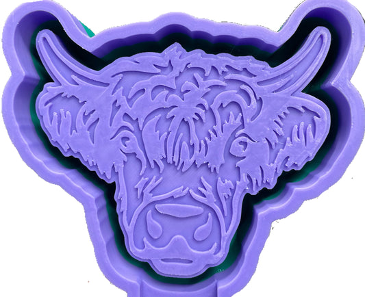 Shaggy Cow Head Mold