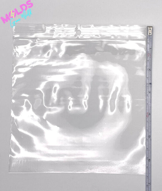 Clear Poly Product Bags With Hang Hole