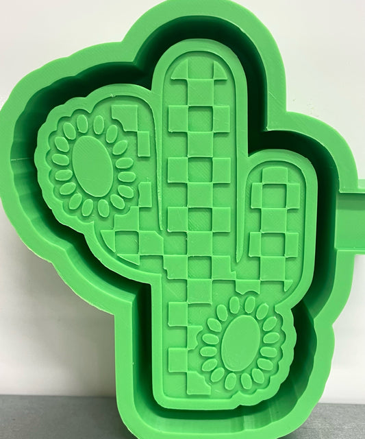 Checkered Concho Cactus Mold