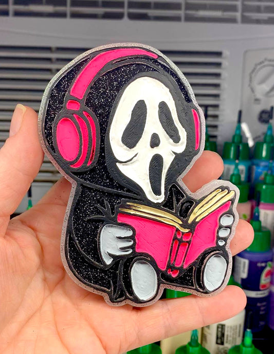 Baby Ghostface Guy with Book Mold