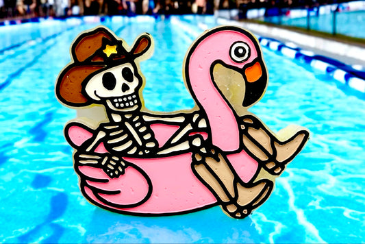 Cowboy Skeleton In Floatie Mold