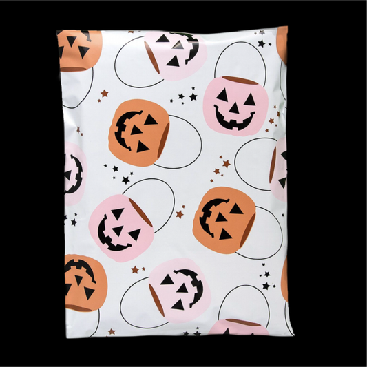 Halloween Jack O’ Lantern Design Poly Mailers
