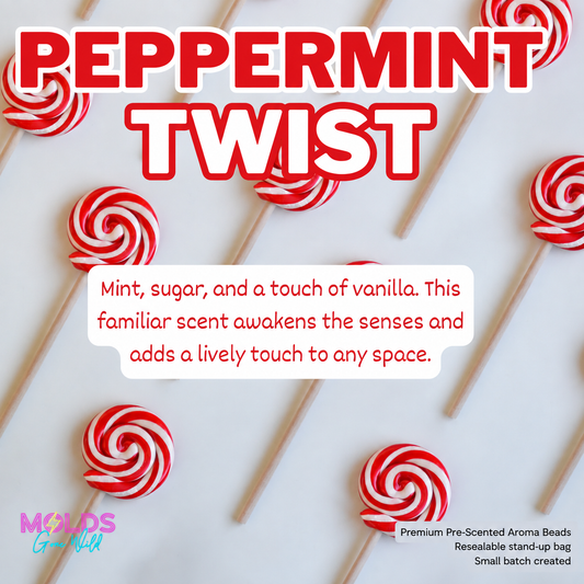 Peppermint Twist Prescented Aroma Beads