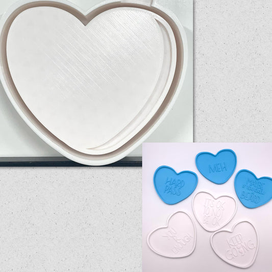 Conversation Heart & Inserts Mold