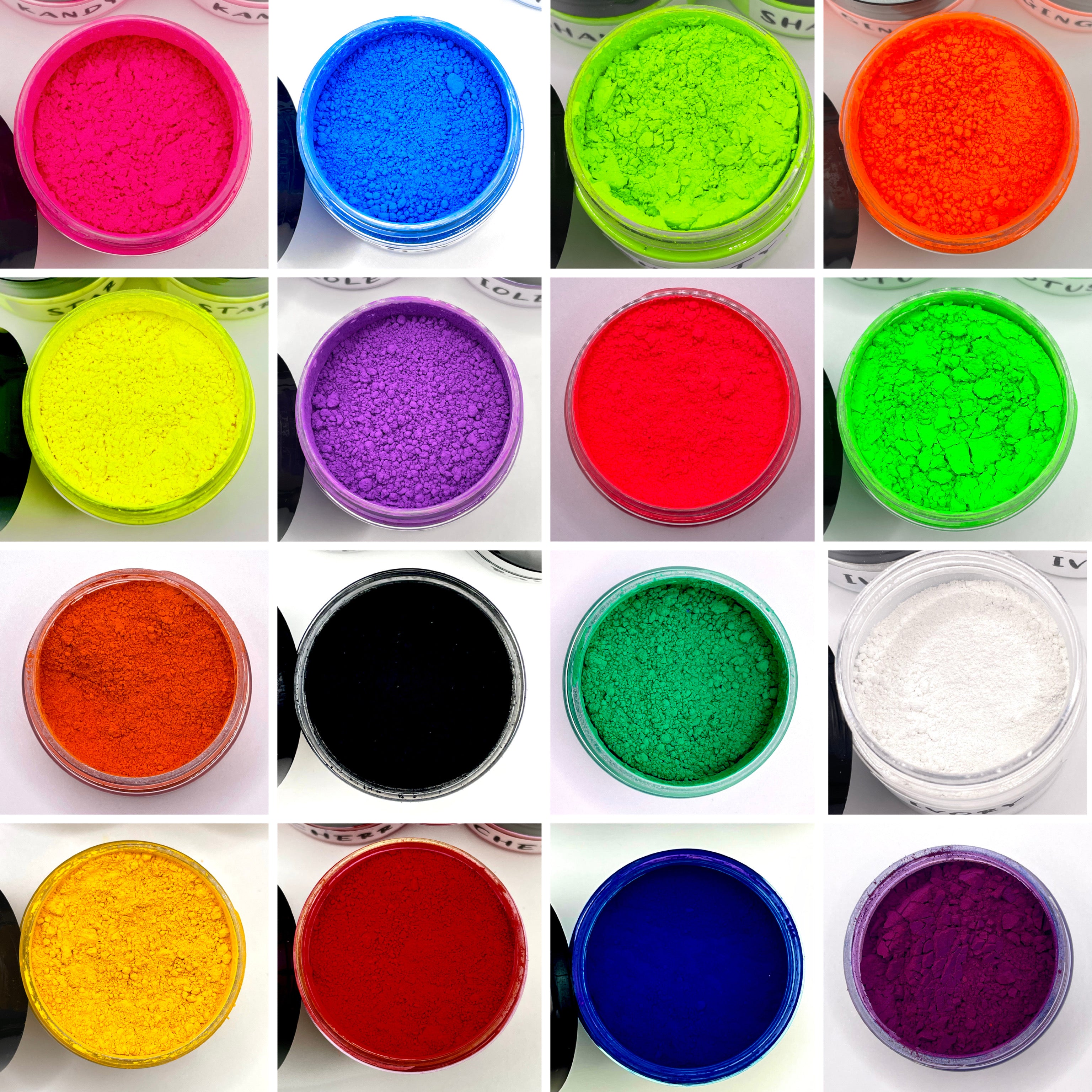 Bandle Powder True Matte Pigment Powder Bundle (16 Colors) – Molds Gone Wild