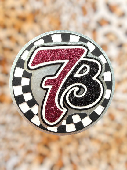 Checkered Circle Coffee Brand Mold