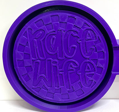 Checkered Circle Race Wife Mold