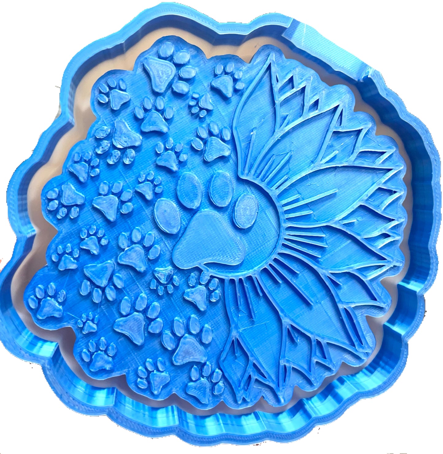 Sunflower Paw Print Mold