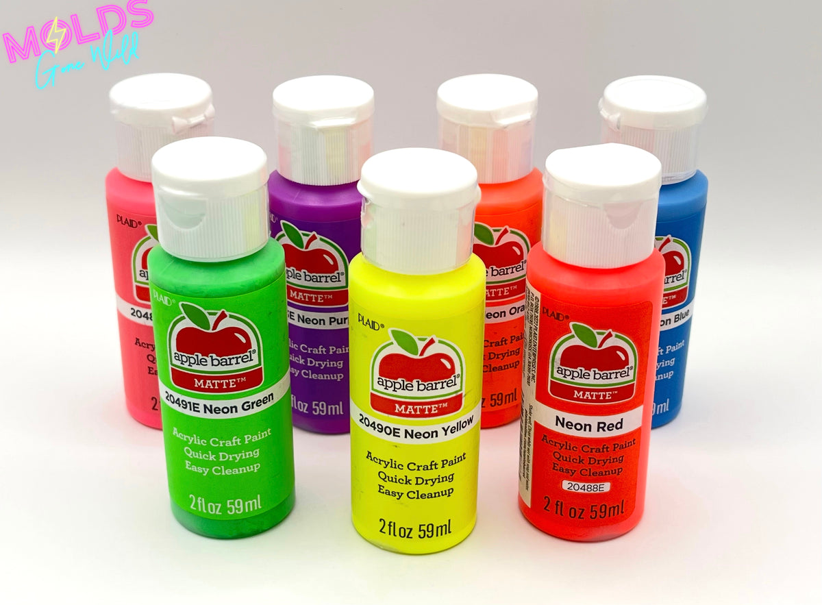 Apple Barrel Matte Neon Acrylic Paint