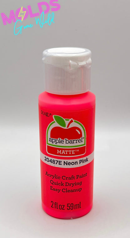 Apple Barrel Matte Neon Acrylic Paint