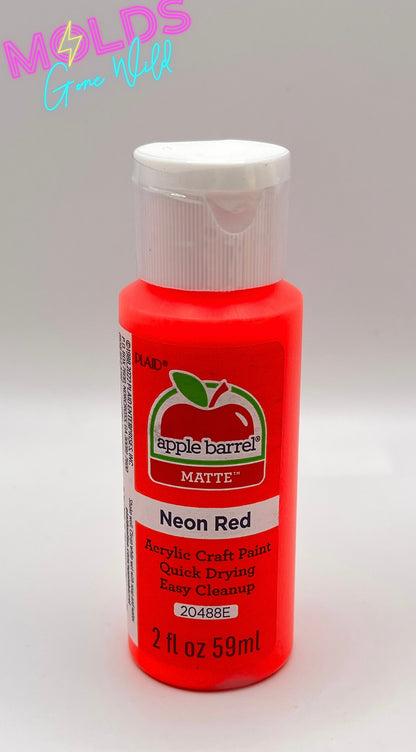 Apple Barrel Matte Neon Acrylic Paint