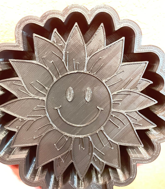 Happy Smiley Sunflower Mold