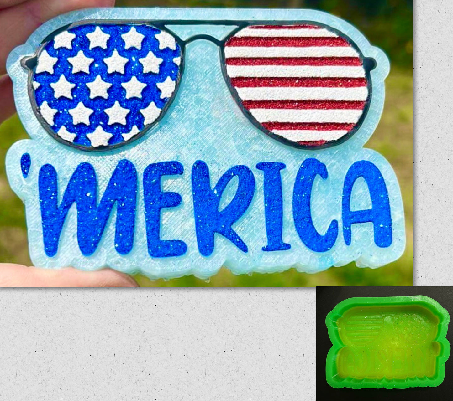 ‘Merica Flag Sunglasses Mold