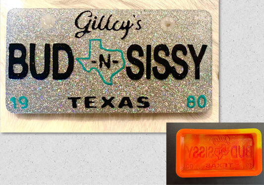 Bud -N- Sissy License Plate Mold