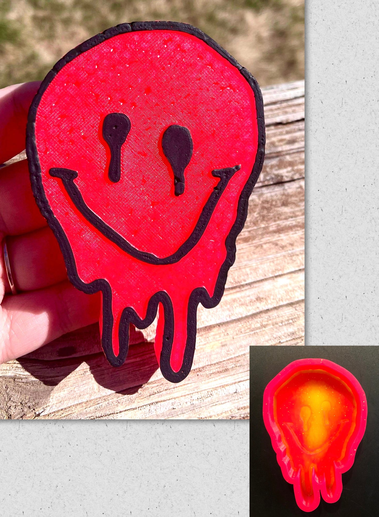 Melting Smiley Face Mold