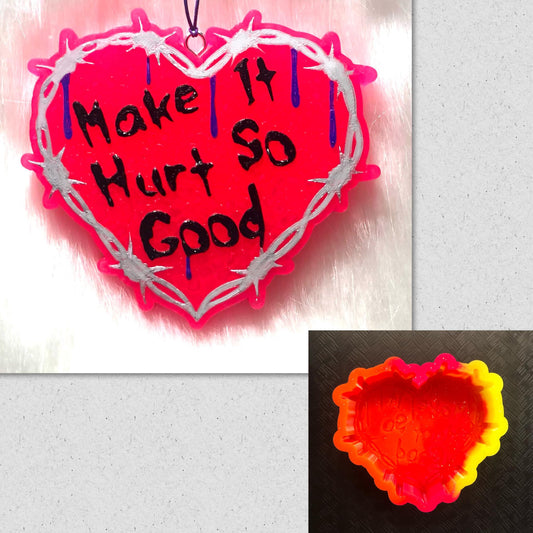 Make It Hurt So Good Barbed Wire Heart Mold