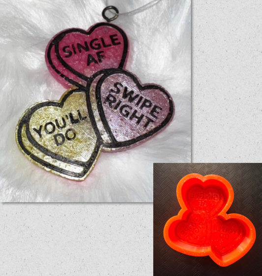 Funny Conversation Hearts Mold