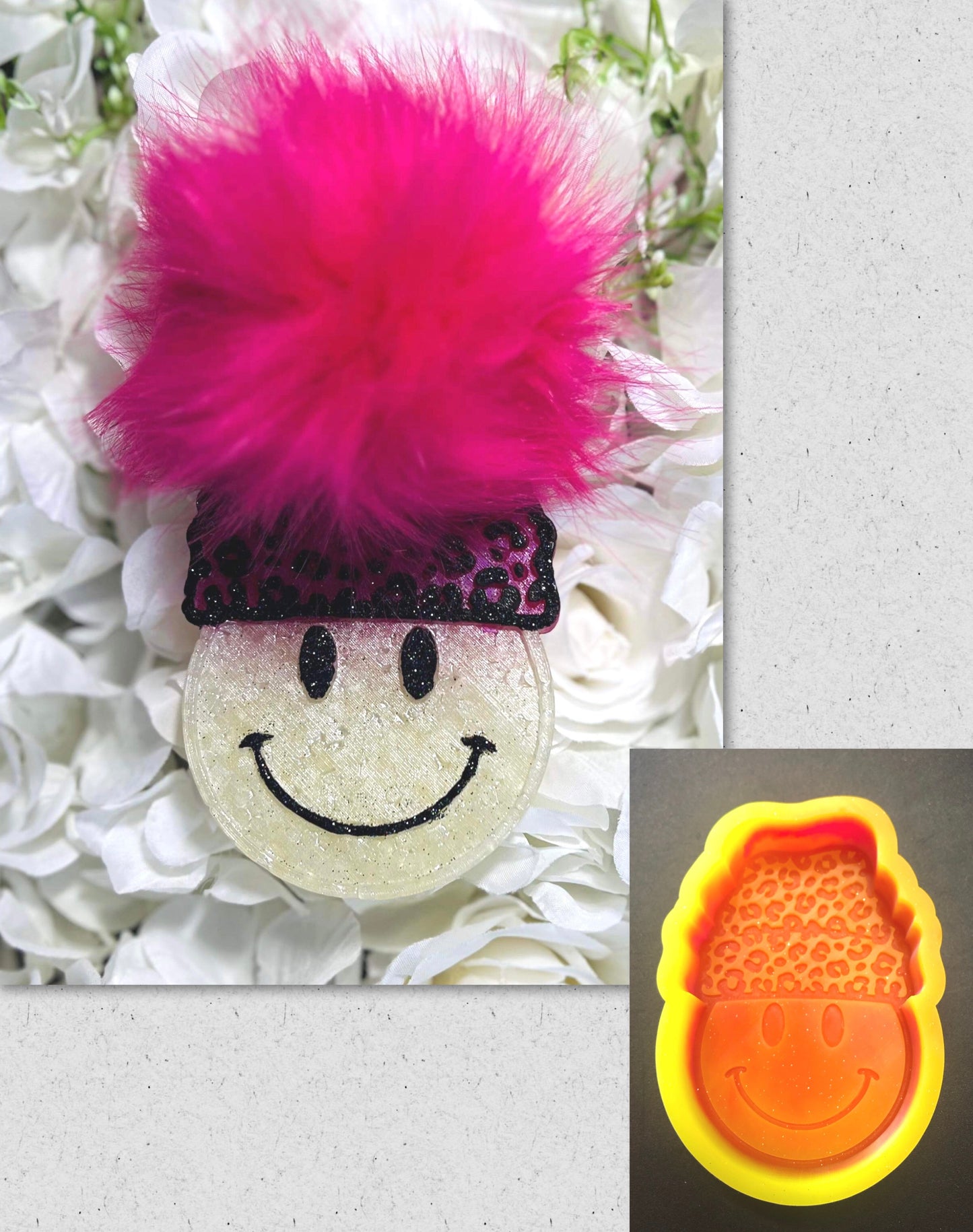 Smiley Leopard Beanie Guy Mold